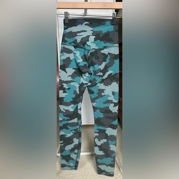 Lululemon Align High-Rise Pant 25" - Heritage 365 Camo Tidewater Teal Multi - Picture 4 of 4